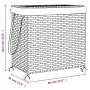 Gray rattan laundry basket with wheels 60x35x60.5 cm by , Laundry baskets - Ref: Foro24-372041, Price: 71,77 €, Discount: %