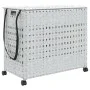 Schmutzwäschekorb mit Rädern Rattan weiß 66x35x60 cm von , Wäschekörbe - Ref: Foro24-372048, Preis: 82,26 €, Rabatt: %
