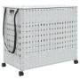 Schmutzwäschekorb mit Rädern Rattan weiß 66x35x60 cm von , Wäschekörbe - Ref: Foro24-372048, Preis: 82,53 €, Rabatt: %