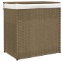 Wäschekorb mit 2 Teilen aus synthetischem Rattan 53x35x57 cm von , Wäschekörbe - Ref: Foro24-372034, Preis: 60,49 €, Rabatt: %