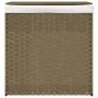 Laundry basket with 2 sections made of synthetic rattan 53x35x57 cm by , Laundry baskets - Ref: Foro24-372034, Price: 45,05 €...