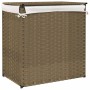 Wäschekorb mit 2 Teilen aus synthetischem Rattan 53x35x57 cm von , Wäschekörbe - Ref: Foro24-372034, Preis: 60,49 €, Rabatt: %
