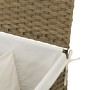 Wäschekorb mit 2 Teilen aus synthetischem Rattan 53x35x57 cm von , Wäschekörbe - Ref: Foro24-372034, Preis: 60,49 €, Rabatt: %
