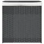 Laundry basket 2 sections synthetic rattan gray 53x35x57cm by , Laundry baskets - Ref: Foro24-372036, Price: 66,47 €, Discoun...