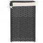 Cesto de ropa sucia 2 secciones ratán sintético gris 53x35x57cm de , Cestas para ropa - Ref: Foro24-372036, Precio: 67,74 €, ...