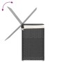 Cesto de ropa sucia 2 secciones ratán sintético gris 53x35x57cm de , Cestas para ropa - Ref: Foro24-372036, Precio: 67,74 €, ...