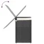 Laundry basket 2 sections synthetic rattan gray 53x35x57cm by , Laundry baskets - Ref: Foro24-372036, Price: 66,47 €, Discoun...