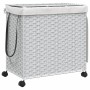 Schmutzwäschekorb mit Rädern weißes Rattan 60x35x60,5 cm von , Wäschekörbe - Ref: Foro24-372043, Preis: 84,48 €, Rabatt: %