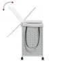 Laundry hamper with white rattan wheels 60x35x60.5 cm by , Laundry baskets - Ref: Foro24-372043, Price: 83,30 €, Discount: %