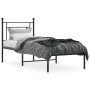 Bed frame with black metal headboard 80x200 cm by , Beds and slatted bases - Ref: Foro24-374330, Price: 64,52 €, Discount: %