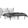 Estructura de cama con cabecero metal negro 140x190 cm de , Camas y somieres - Ref: Foro24-374339, Precio: 98,66 €, Descuento: %