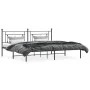 Bed frame with black metal headboard 193x203 cm by , Beds and slatted bases - Ref: Foro24-374345, Price: 105,56 €, Discount: %