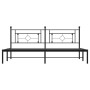 Estructura de cama con cabecero metal negro 193x203 cm de , Camas y somieres - Ref: Foro24-374345, Precio: 106,99 €, Descuent...