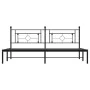 Estructura de cama con cabecero metal negro 193x203 cm de , Camas y somieres - Ref: Foro24-374345, Precio: 105,56 €, Descuent...