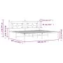 Estructura de cama con cabecero metal negro 193x203 cm de , Camas y somieres - Ref: Foro24-374345, Precio: 105,56 €, Descuent...