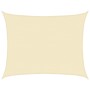 Toldo de vela crema HDPE 160 g/m² 6x7 m