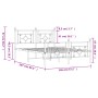 Estructura de cama cabecero y estribo metal negro 140x200 cm de , Camas y somieres - Ref: Foro24-374358, Precio: 114,79 €, De...