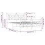 Estructura de cama cabecero y estribo metal negro 140x200 cm de , Camas y somieres - Ref: Foro24-374358, Precio: 113,29 €, De...