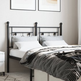 Kopfteil aus schwarzem Metall, 120 cm von , Kopf- und Fußteile - Ref: Foro24-374370, Preis: 38,95 €, Rabatt: %