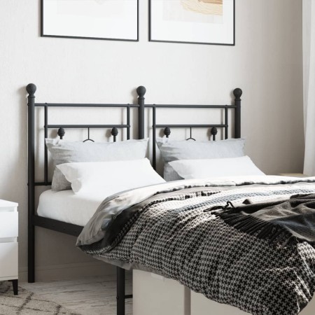 Kopfteil aus schwarzem Metall, 120 cm von , Kopf- und Fußteile - Ref: Foro24-374370, Preis: 38,95 €, Rabatt: %