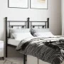 Cabecero de metal negro 120 cm de , Cabeceros y pies de cama - Ref: Foro24-374370, Precio: 38,39 €, Descuento: %