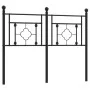 Cabecero de metal negro 120 cm de , Cabeceros y pies de cama - Ref: Foro24-374370, Precio: 38,39 €, Descuento: %