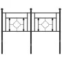 Cabecero de metal negro 120 cm de , Cabeceros y pies de cama - Ref: Foro24-374370, Precio: 38,39 €, Descuento: %