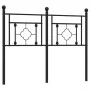 Cabecero de metal negro 120 cm de , Cabeceros y pies de cama - Ref: Foro24-374370, Precio: 38,39 €, Descuento: %