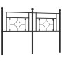 Kopfteil aus schwarzem Metall, 140 cm von , Kopf- und Fußteile - Ref: Foro24-374372, Preis: 46,61 €, Rabatt: %