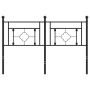 Kopfteil aus schwarzem Metall, 140 cm von , Kopf- und Fußteile - Ref: Foro24-374372, Preis: 46,61 €, Rabatt: %
