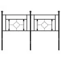 Kopfteil aus schwarzem Metall, 140 cm von , Kopf- und Fußteile - Ref: Foro24-374372, Preis: 45,79 €, Rabatt: %