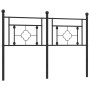 Kopfteil aus schwarzem Metall, 140 cm von , Kopf- und Fußteile - Ref: Foro24-374372, Preis: 46,61 €, Rabatt: %