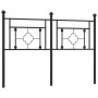 Kopfteil aus schwarzem Metall, 140 cm von , Kopf- und Fußteile - Ref: Foro24-374372, Preis: 45,79 €, Rabatt: %