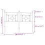 Kopfteil aus schwarzem Metall, 140 cm von , Kopf- und Fußteile - Ref: Foro24-374372, Preis: 46,61 €, Rabatt: %