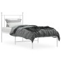 Bettgestell aus Metall mit weißem Kopfteil 80x200 cm von , Betten und Lattenroste - Ref: Foro24-374379, Preis: 61,77 €, Rabat...
