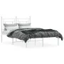 Bettgestell aus Metall mit weißem Kopfteil 120x190 cm von , Betten und Lattenroste - Ref: Foro24-374385, Preis: 84,95 €, Raba...