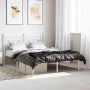 Metallbettgestell mit weißem Kopfteil 135x190 cm von , Betten und Lattenroste - Ref: Foro24-374387, Preis: 88,23 €, Rabatt: %
