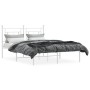 Metallbettgestell mit weißem Kopfteil 135x190 cm von , Betten und Lattenroste - Ref: Foro24-374387, Preis: 88,23 €, Rabatt: %