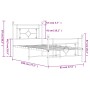 Metallbettgestell mit Kopf- und Fußteil weiß 90x190 cm von , Betten und Lattenroste - Ref: Foro24-374398, Preis: 73,77 €, Rab...