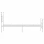 Metal bed frame with headboard and footboard white 100x200 cm by , Beds and slatted bases - Ref: Foro24-374401, Price: 84,26 ...