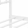 Metal bed frame with headboard and footboard white 100x200 cm by , Beds and slatted bases - Ref: Foro24-374401, Price: 84,26 ...