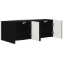 Mueble de TV Montado en la Pared 2 pcs Negro 59,5 x 31 x 40 cm en Muebles TV | Comprar online en Foro24
