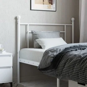 White metal headboard 100 cm by , Headboards and footboards - Ref: Foro24-374417, Price: 29,16 €, Discount: %