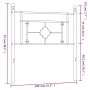 Kopfteil aus weißem Metall, 100 cm von , Kopf- und Fußteile - Ref: Foro24-374417, Preis: 29,16 €, Rabatt: %
