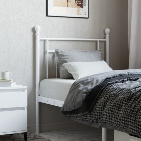 Cabecero de metal blanco 80 cm de , Cabeceros y pies de cama - Ref: Foro24-374415, Precio: 25,98 €, Descuento: %