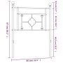 Kopfteil aus weißem Metall, 80 cm von , Kopf- und Fußteile - Ref: Foro24-374415, Preis: 25,46 €, Rabatt: %