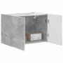 Mueble de TV Montado en la Pared Gris Concreto en Muebles TV | Comprar online en Foro24