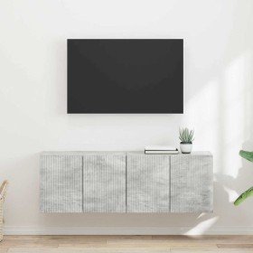 Mueble de TV Montado en la Pared 2 pcs Gris Concreto en Muebles TV | Comprar online en Foro24