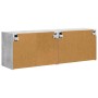 Mueble de TV Montado en la Pared 2 pcs Gris Concreto en Muebles TV | Comprar online en Foro24