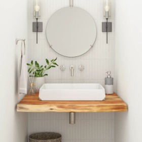 Square bathroom countertop solid acacia wood 60x60x2.5 cm by , Countertops - Ref: Foro24-370258, Price: 54,34 €, Discount: %